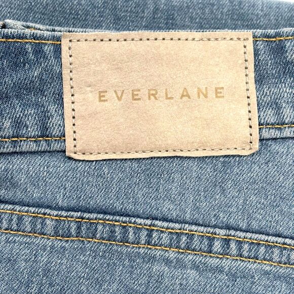 Everlane Women 30 Curvy Cheeky Jean High Rise Crop Straight Sky Blue NWT - Picture 3 of 12